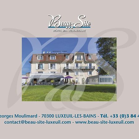 Logis Hotel Restaurant Spa Beau Site Люксойл-ле-Бан Екстериор снимка