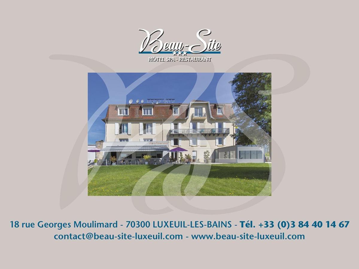Logis Hotel Restaurant Spa Beau Site Люксойл-ле-Бан Екстериор снимка